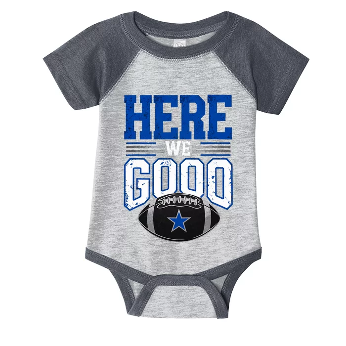 Here We Go Dallas Vintage Retro Infant Baby Jersey Bodysuit