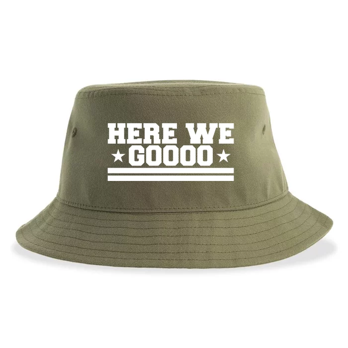 Here We Go Dallas Football Fan Sustainable Bucket Hat