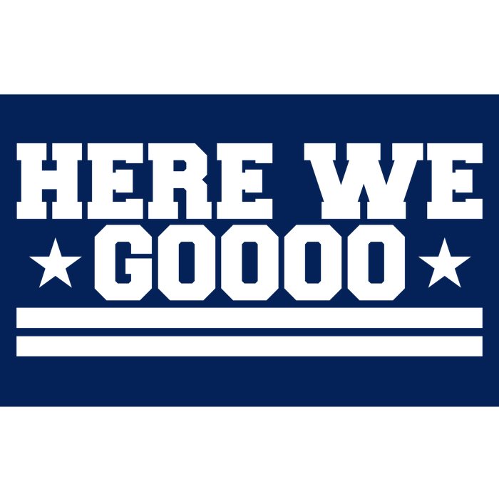 Here We Go Dallas Football Fan Bumper Sticker