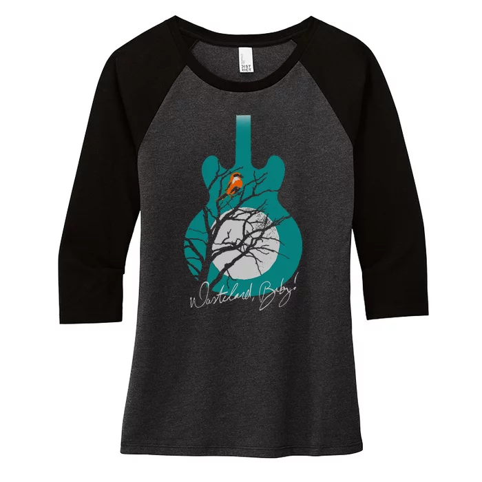 Hozier Wasteland Guitar Women's Tri-Blend 3/4-Sleeve Raglan Shirt