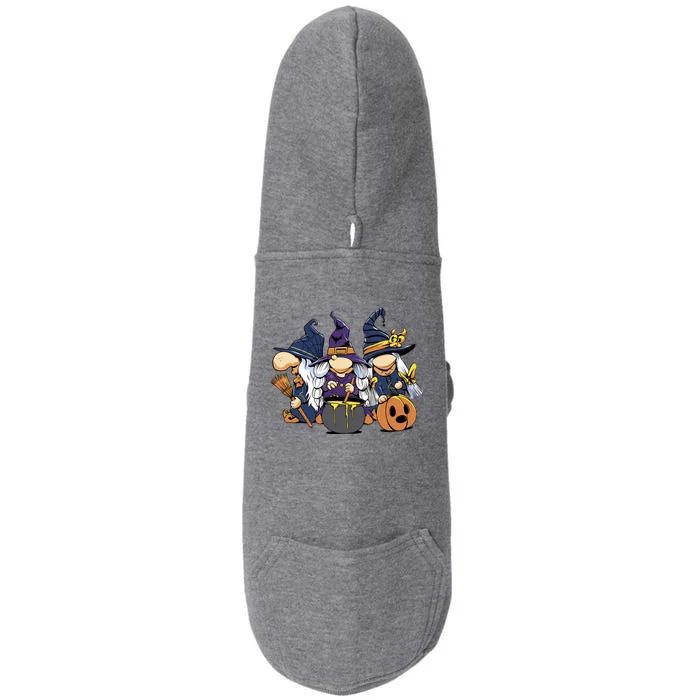 Halloween Witch Gnomes Doggie 3-End Fleece Hoodie