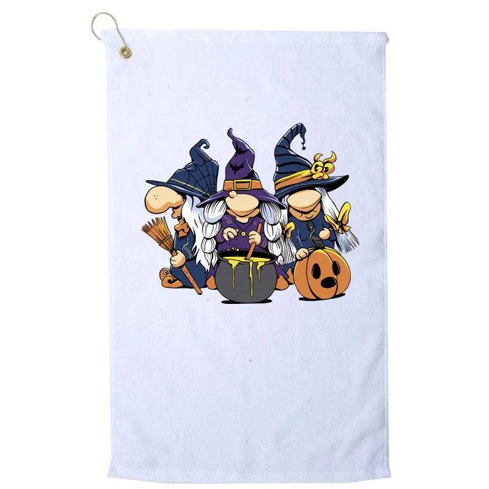 Halloween Witch Gnomes Platinum Collection Golf Towel