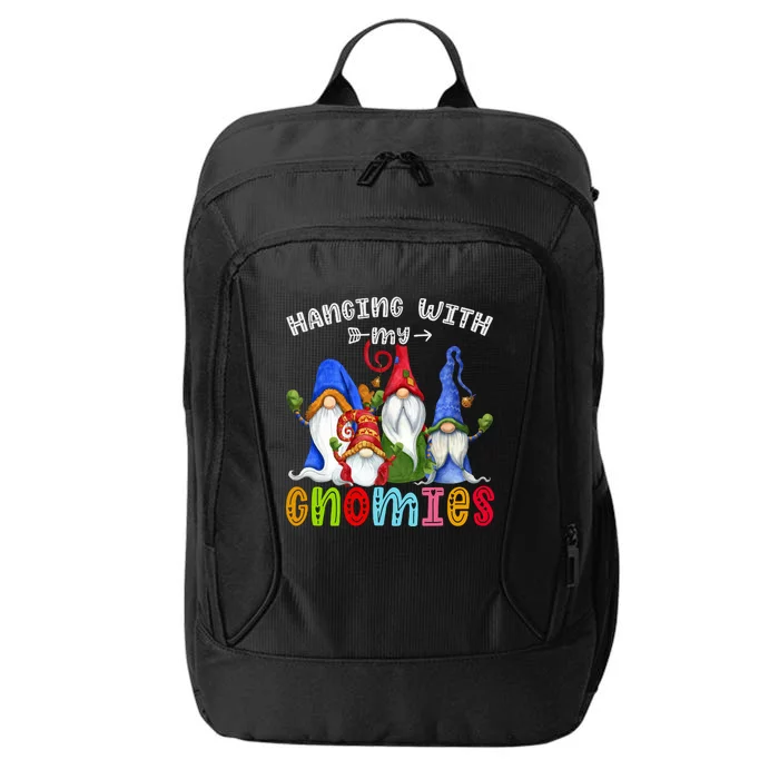 Hanging With Gnomies Gnome Merry Christmas Cute Gnomes Pajamas City Backpack