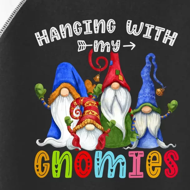 Hanging With Gnomies Gnome Merry Christmas Cute Gnomes Pajamas Toddler Fine Jersey T-Shirt