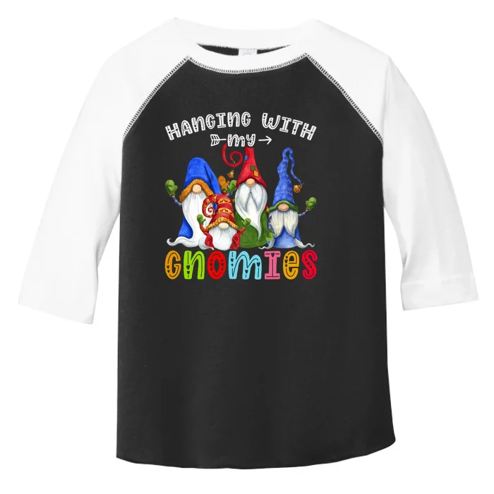 Hanging With Gnomies Gnome Merry Christmas Cute Gnomes Pajamas Toddler Fine Jersey T-Shirt