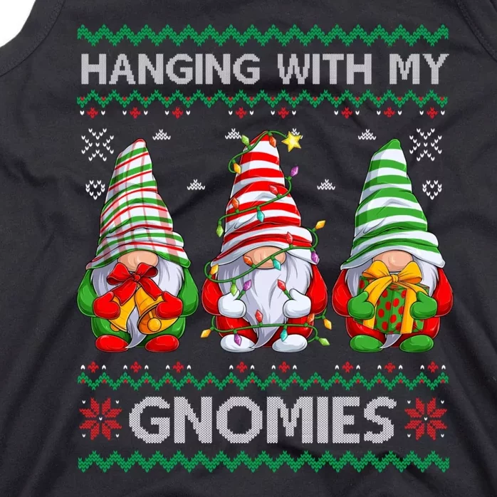 Hanging With Gnomies Ugly Gnomes Christmas Sweater Tank Top