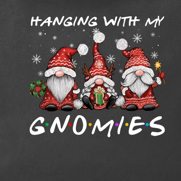 Hanging With Gnomies Christmas Gnomes Xmas Buffalo Plaid Red Zip Tote Bag