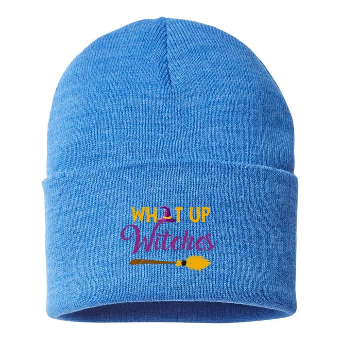 Halloween Witch Gift What Up Witches Gift Sustainable Knit Beanie