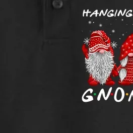 Hanging With Gnomies Christmas Gnomes Xmas Buffalo Plaid Red Dry Zone Grid Performance Polo