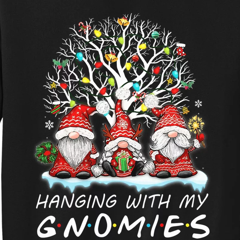 Hanging With Gnomies Gnome Christmas Xmas Lights Family Sweatshirt