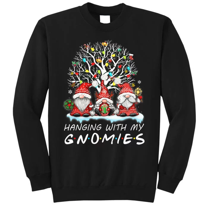 Hanging With Gnomies Gnome Christmas Xmas Lights Family Sweatshirt