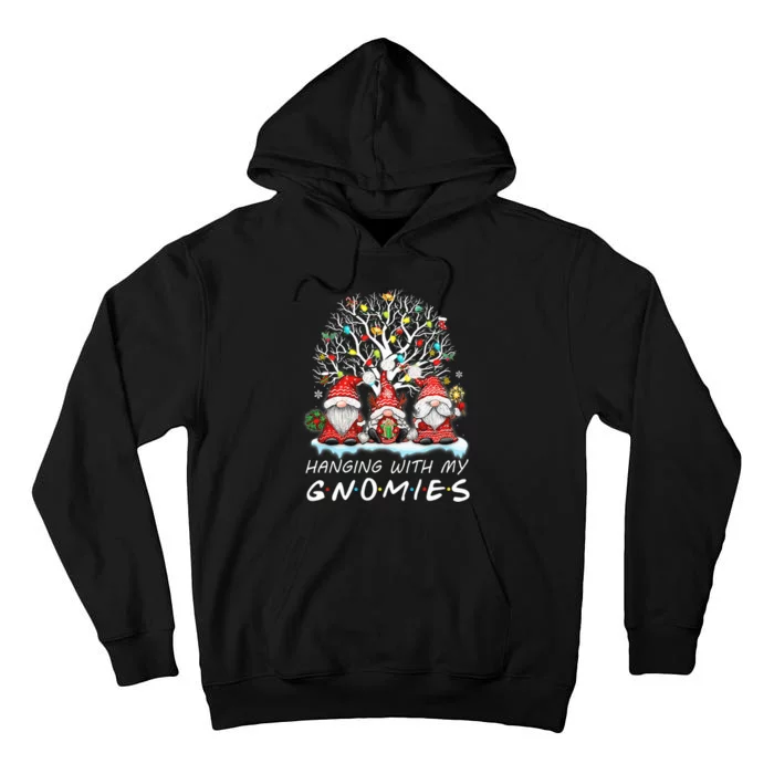 Hanging With Gnomies Gnome Christmas Xmas Lights Family Tall Hoodie