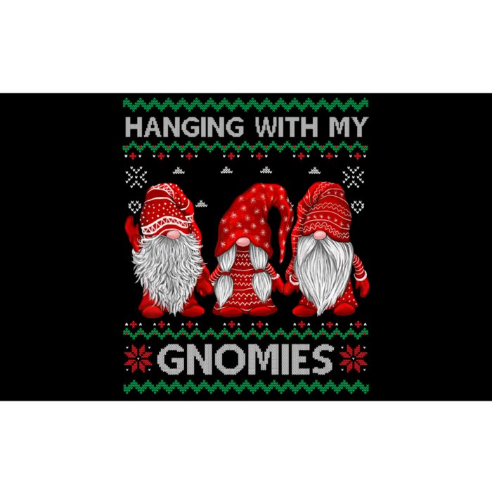 Hanging With Gnomies Ugly Gnomes Christmas Bumper Sticker