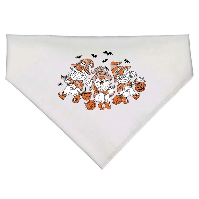 Halloween Witchy Gnomes Holiday USA-Made Doggie Bandana