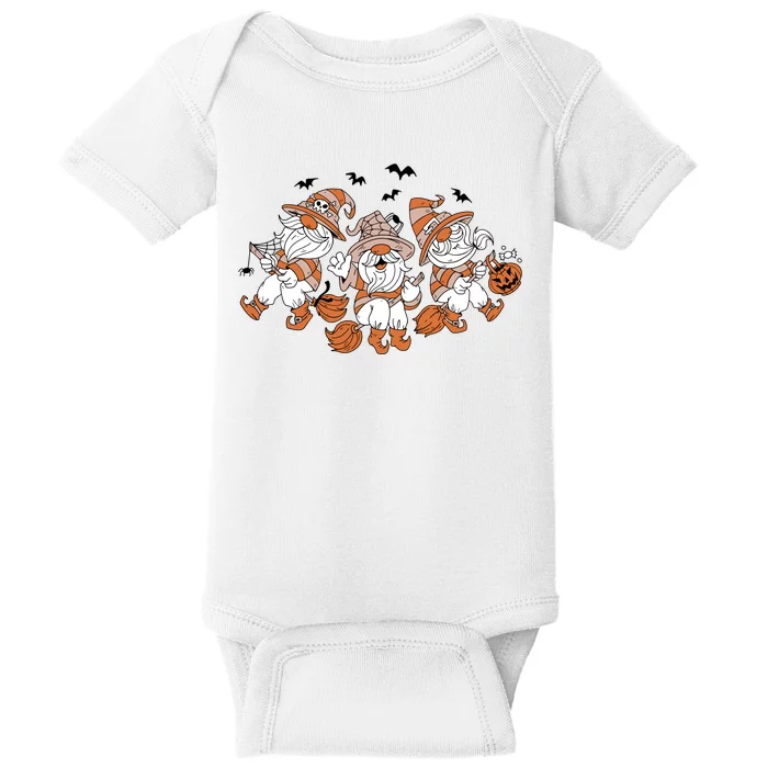 Halloween Witchy Gnomes Holiday Baby Bodysuit