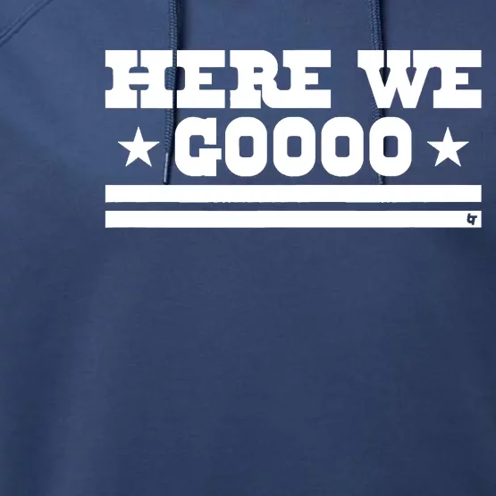 Here We Go Dallas Football Performance Fleece Hoodie