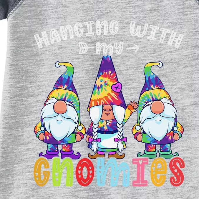 Hanging With Gnomies Gnome Merry Christmas Tie Dye Pajamas Infant Baby Jersey Bodysuit