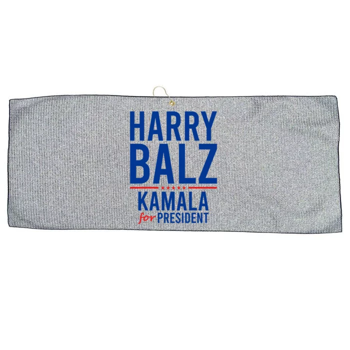 Harris Walz Gag Harry Balz Democrat Political Us Election Gift Large Microfiber Waffle Golf Towel