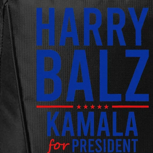 Harris Walz Gag Harry Balz Democrat Political Us Election City Backpack