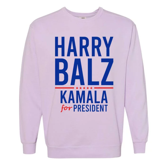 Harris Walz Gag Harry Balz Democrat Political Us Election Garment-Dyed Sweatshirt