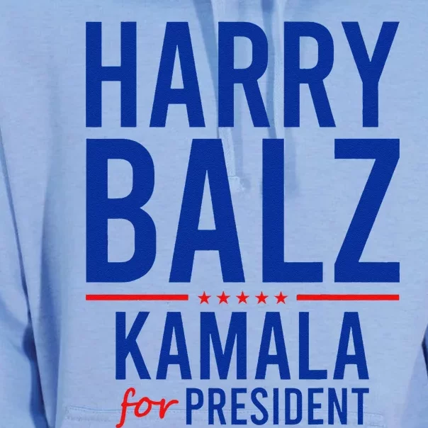 Harris Walz Gag Harry Balz Democrat Political Us Election Unisex Surf Hoodie