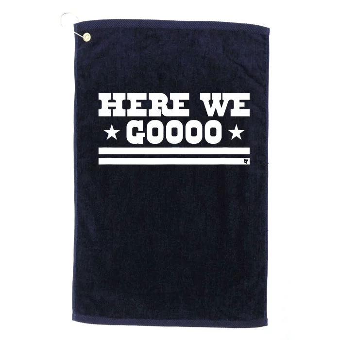 Here We Go Dallas Football Platinum Collection Golf Towel