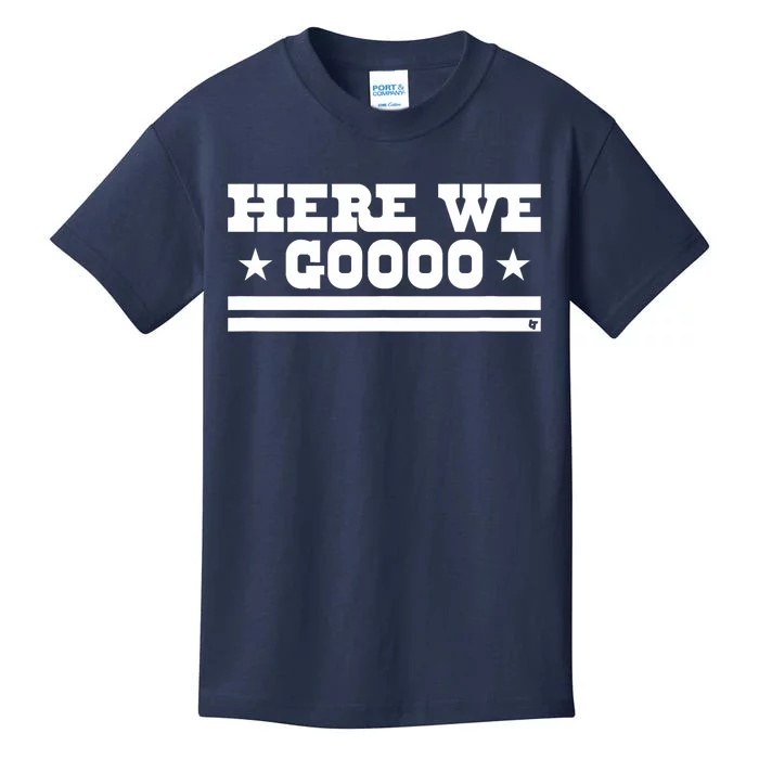 Here We Go Dallas Football Kids T-Shirt