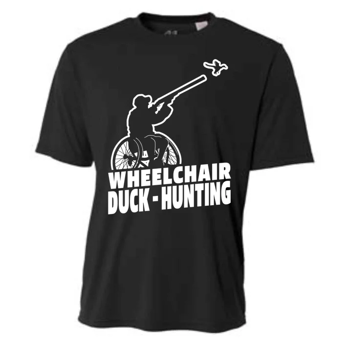 Hunter Wheelchair Geese Hunt Goose Duck Hunting Great Gift Cooling Performance Crew T-Shirt