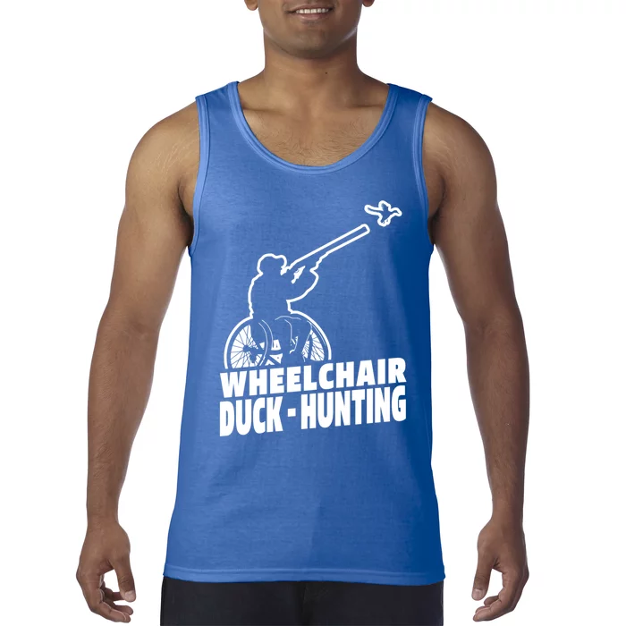 Hunter Wheelchair Geese Hunt Goose Duck Hunting Great Gift Tank Top