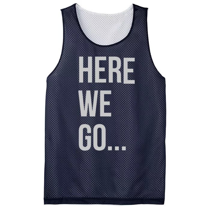 Here We Go Mesh Reversible Basketball Jersey Tank