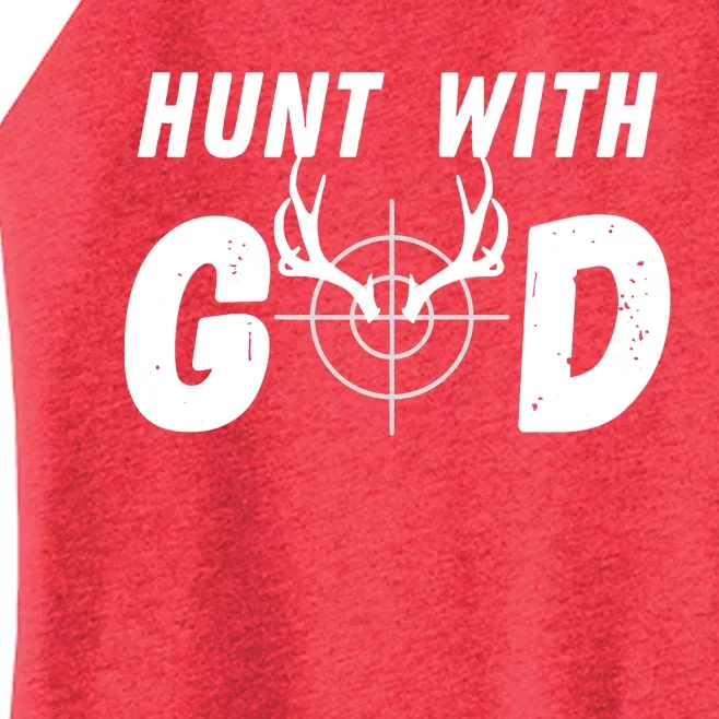 Hunt With God Women’s Perfect Tri Rocker Tank