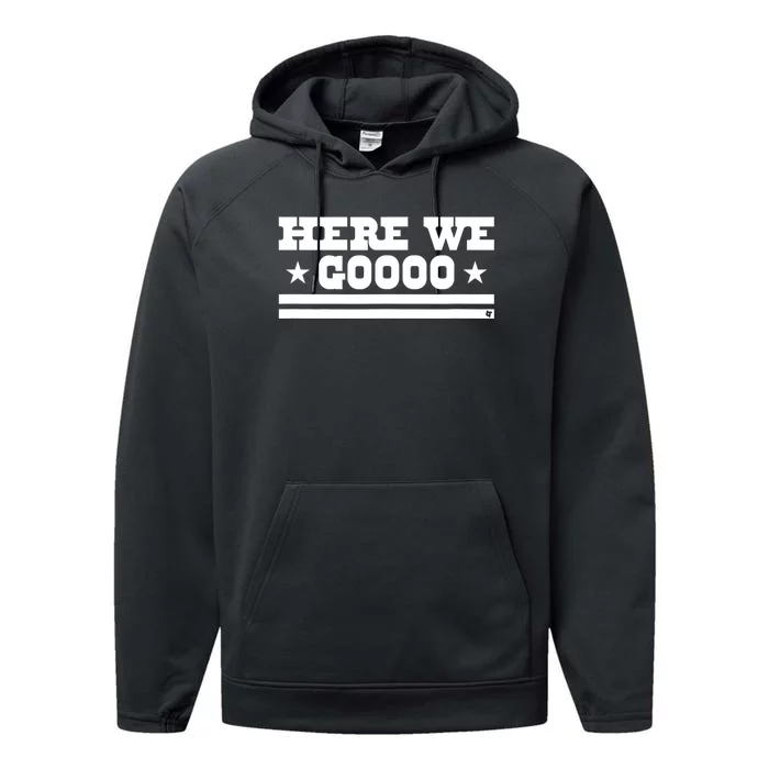 Here We Go Dallas Football Performance Fleece Hoodie