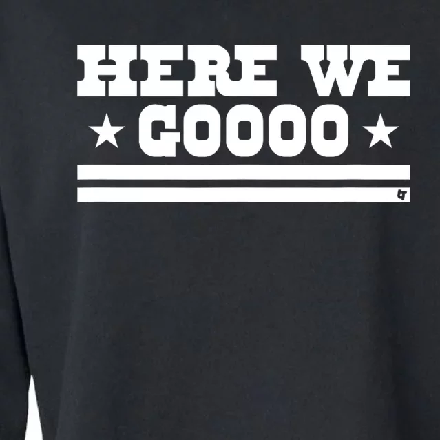 Here We Go Dallas Football Cropped Pullover Crew