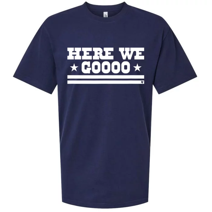 Here We Go Dallas Football Sueded Cloud Jersey T-Shirt