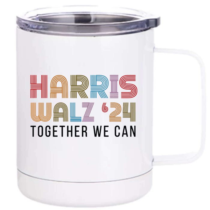 Harris Walz Front & Back 12oz Stainless Steel Tumbler Cup