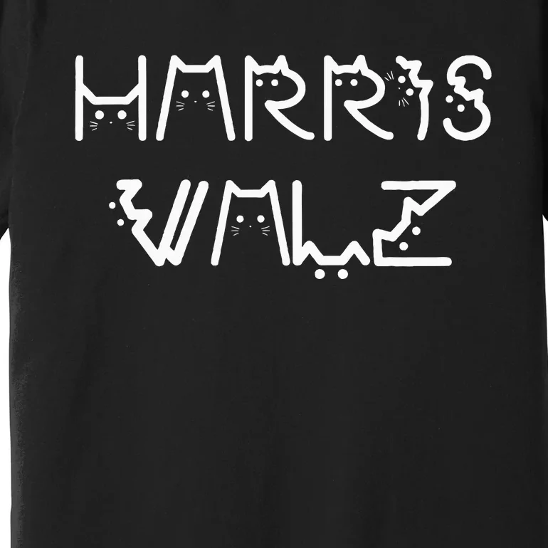 Harris Waltz Harris Walz Kamala Tim Democratic Vp President Premium T-Shirt