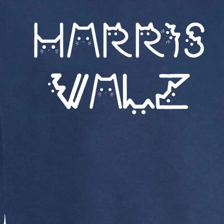 Harris Waltz Harris Walz Kamala Tim Democratic Vp President Garment-Dyed Sweatshirt