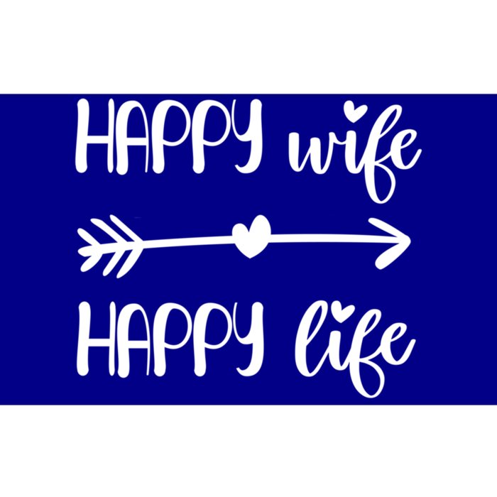 Happy Wife Happy Life Brides Gift For Wives From Husband Cute Gift Bumper Sticker