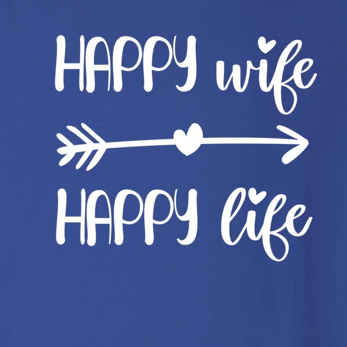 Happy Wife Happy Life Brides Gift For Wives From Husband Cute Gift Toddler Long Sleeve Shirt