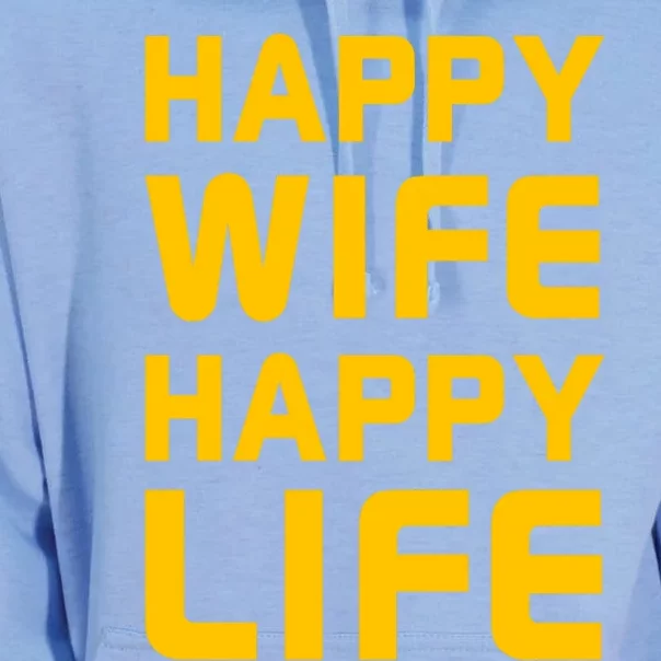 Happy Wife Happy Life Design Perfect Gift For Husband Funny Gift Unisex Surf Hoodie