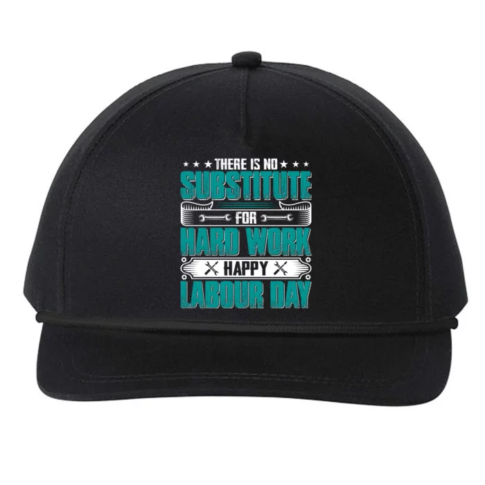 Hard Worrk Happy Labour Day Gift Snapback Five-Panel Rope Hat