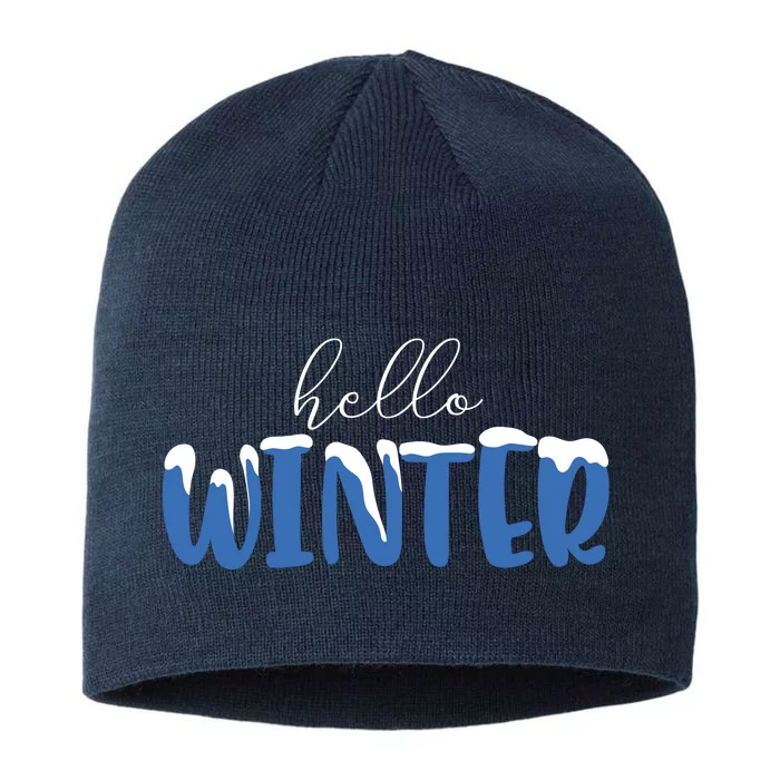 Hello Winter Holiday Season 8 1/2in Sustainable Knit Beanie