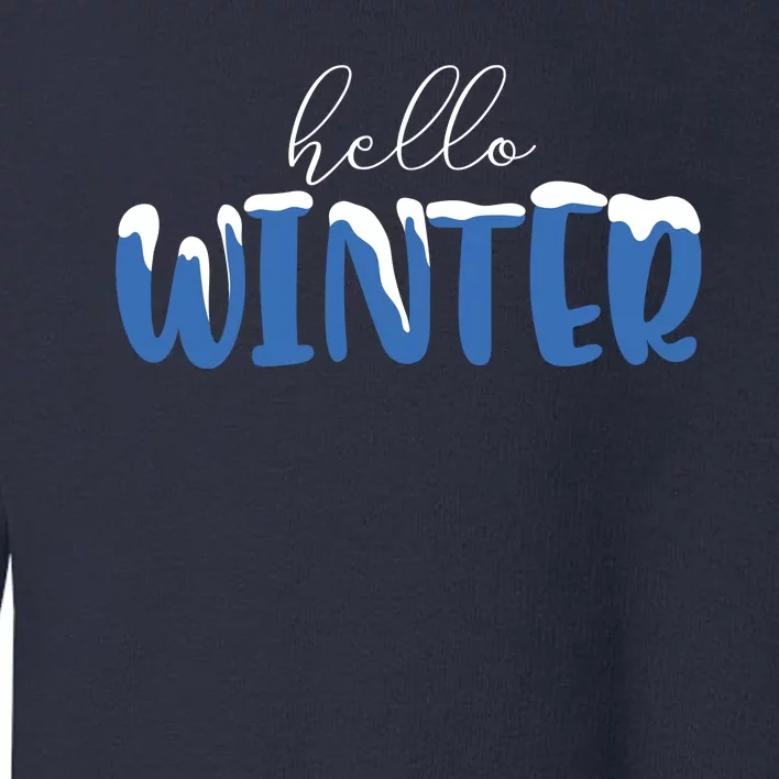 Hello Winter Holiday Season Toddler Sweatshirt