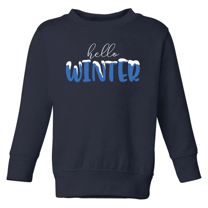 Hello Winter Holiday Season Toddler Sweatshirt