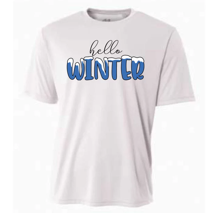 Hello Winter Holiday Season Cooling Performance Crew T-Shirt