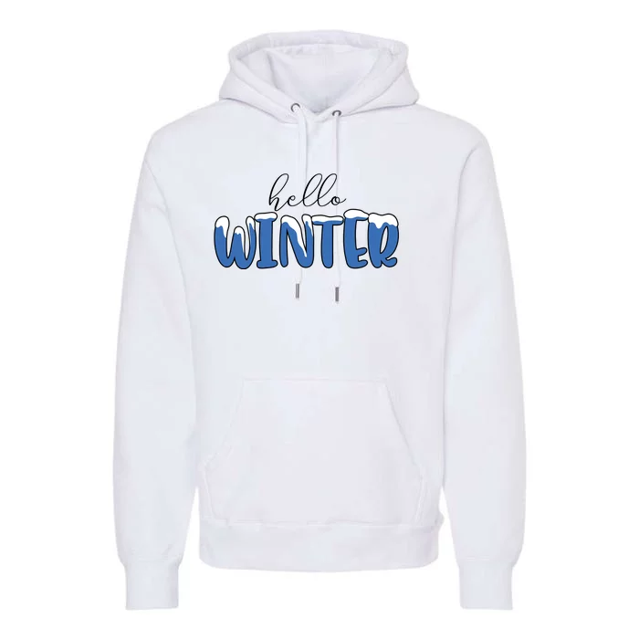 Hello Winter Holiday Season Premium Hoodie