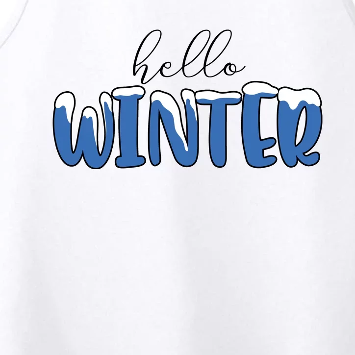 Hello Winter Holiday Season Performance Tank