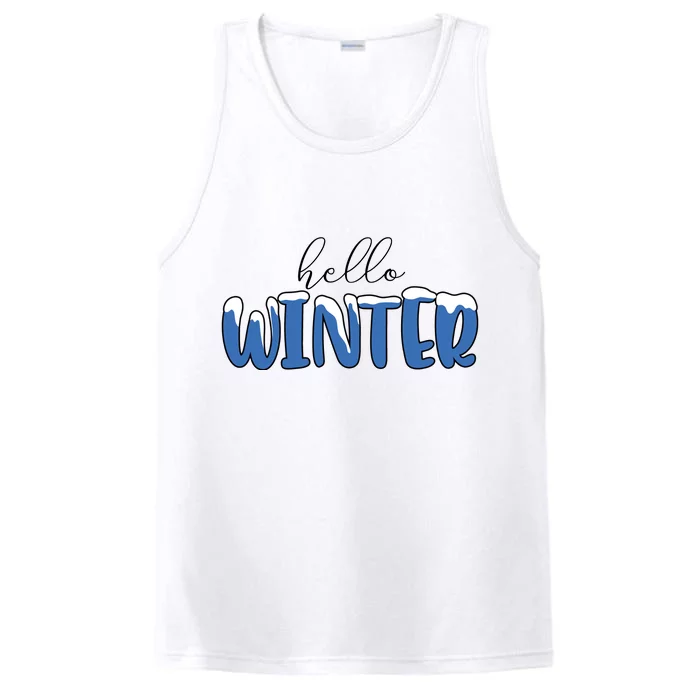 Hello Winter Holiday Season Performance Tank