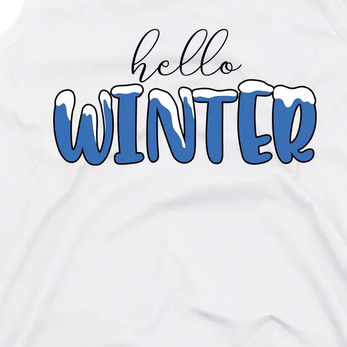 Hello Winter Holiday Season Tank Top