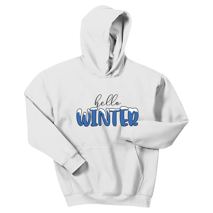 Hello Winter Holiday Season Kids Hoodie